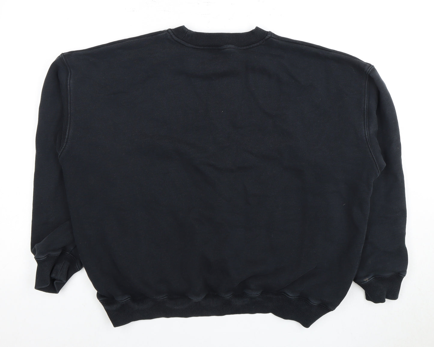 Adanola Unisex Black Pullover Sweatshirt S