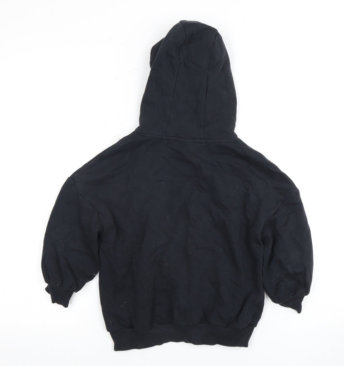 Boys Black Pullover Hoodie 5 Years - Hooded Graphic Print
