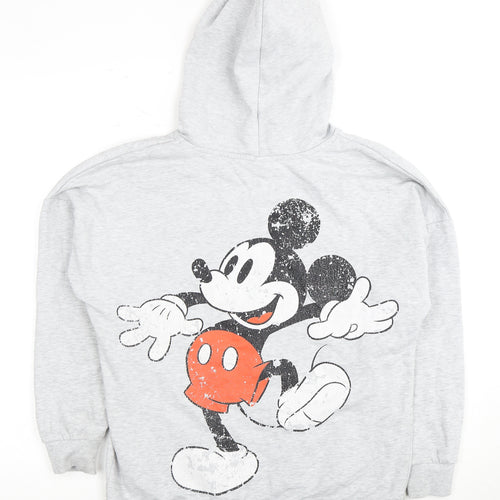 George Women's Grey Hoodie S Walt Disney Mickey Mouse Casual