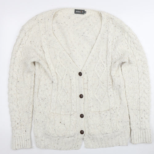 Apricot Women's Ivory Knit Cardigan Size M