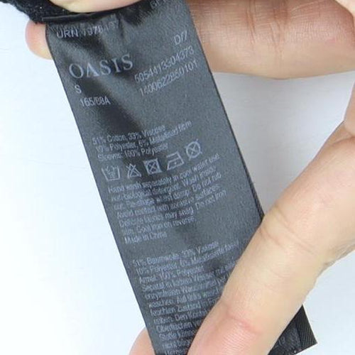 Oasis Women's Black High Neck Beaded Sweatshirt Size S