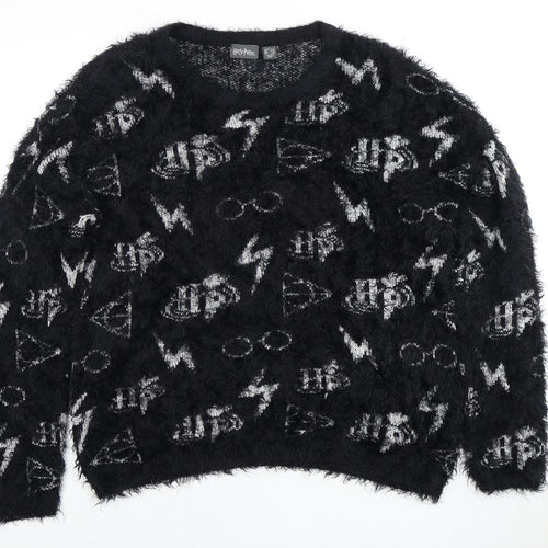 Harry Potter Women’s Black Pullover Jumper, S, Winter