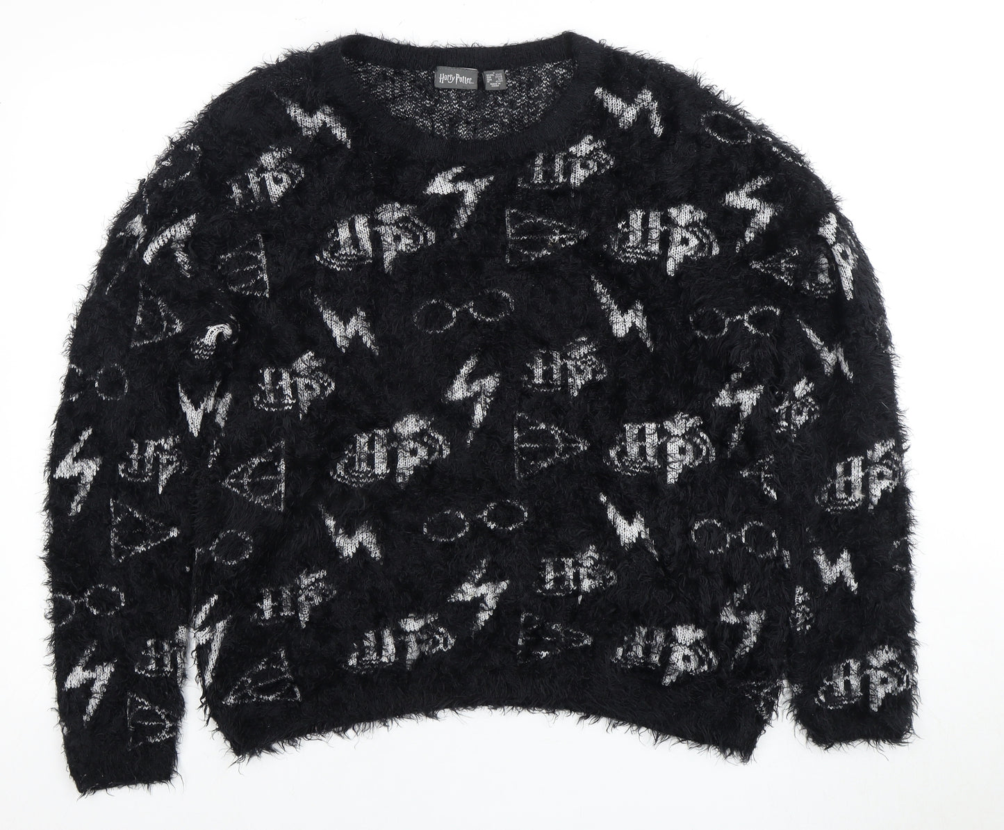 Harry Potter Women’s Black Pullover Jumper, S, Winter