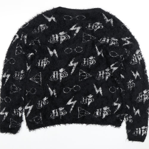 Harry Potter Women’s Black Pullover Jumper, S, Winter