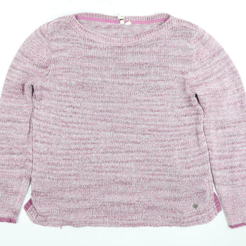 White Stuff Women's Pink Pullover Jumper Size 12