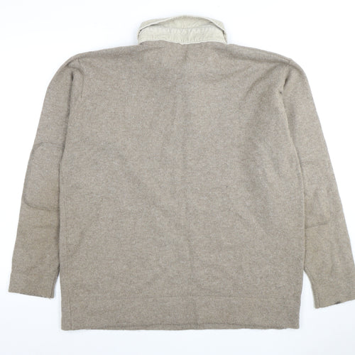 Marks and Spencer Beige Men's L Collared Pullover