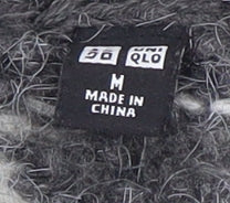 Uniqlo Women's Grey Fair Isle Jumper M