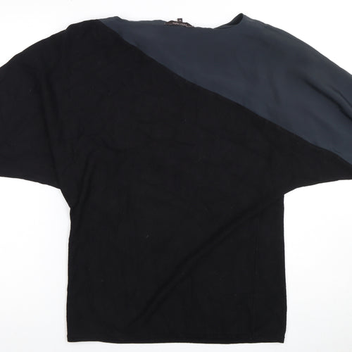 Frank Lyman Women's Black Colourblock Top, Size 10
