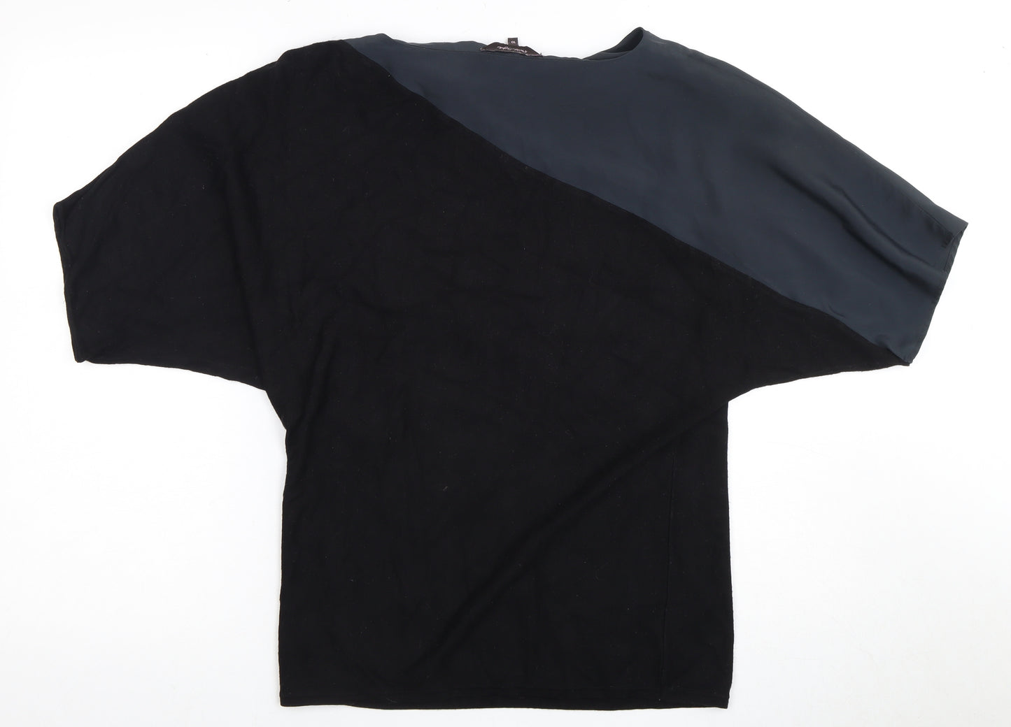 Frank Lyman Women's Black Colourblock Top, Size 10