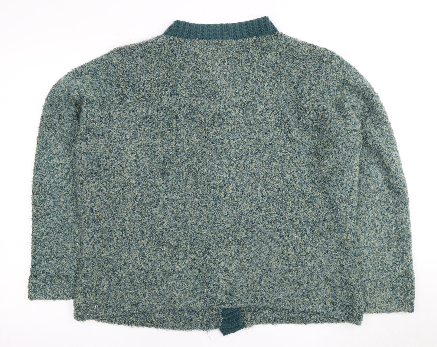 Honor Millburn Women's Green Wool Cardigan - L