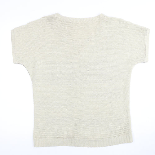 Oasis Women's Beige Pullover Jumper, Size M