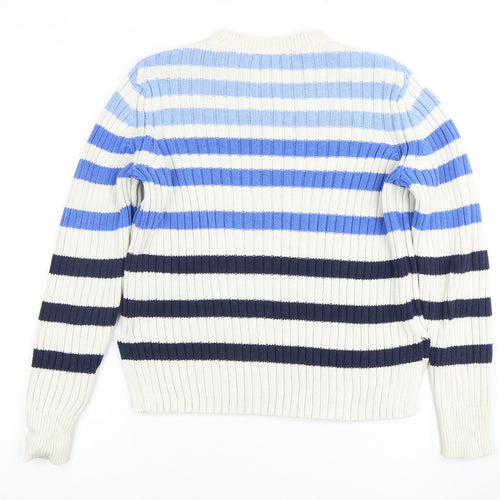 Marks and Spencer Women's Blue Striped Pullover