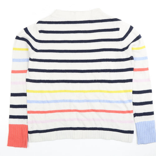 White Stuff Women's Multicoloured Striped Jumper Size 12