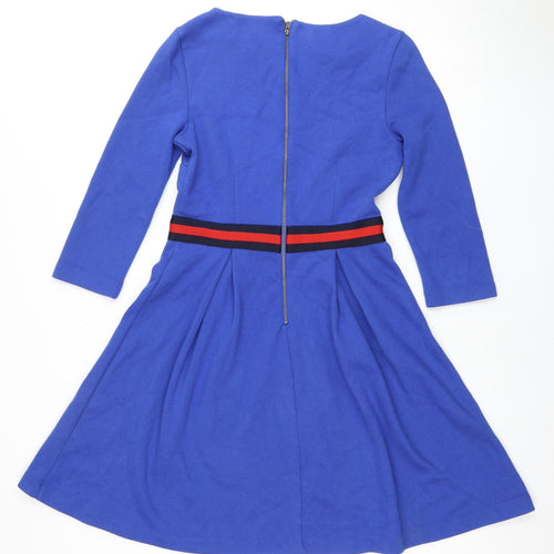Monsoon Women's Blue Long Sleeve Dress Size 8