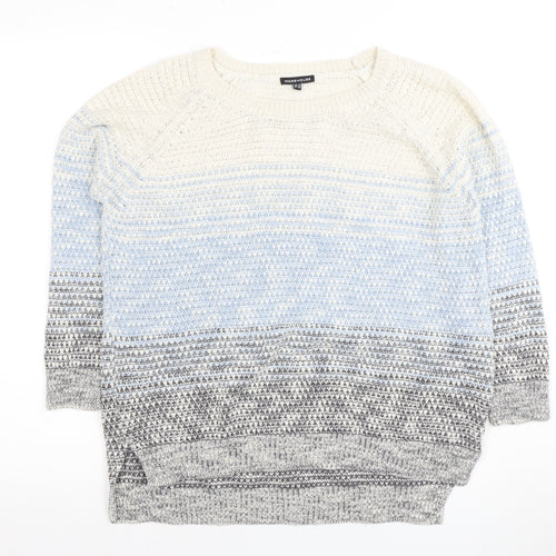 Warehouse Women's Multicoloured Knit Jumper Size 10