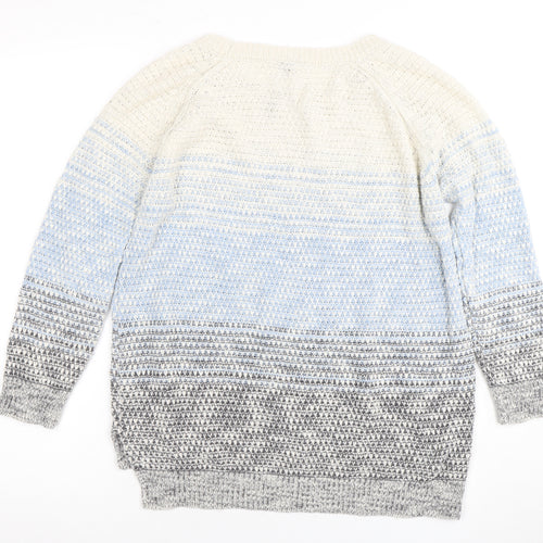 Warehouse Women's Multicoloured Knit Jumper Size 10