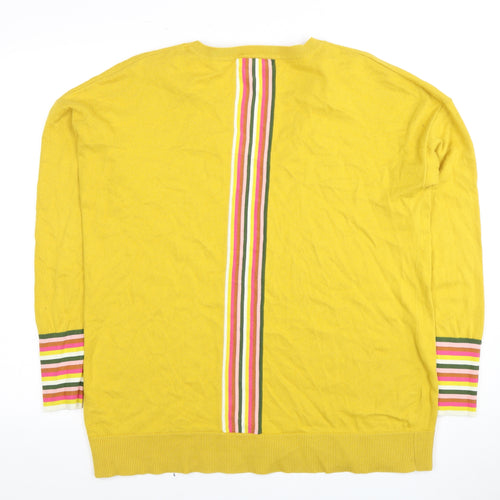 Boden Women's Multicoloured Stripe Pullover Jumper L