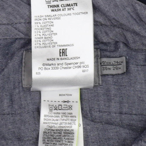 Marks and Spencer Men's Blue Corduroy Trousers 36R