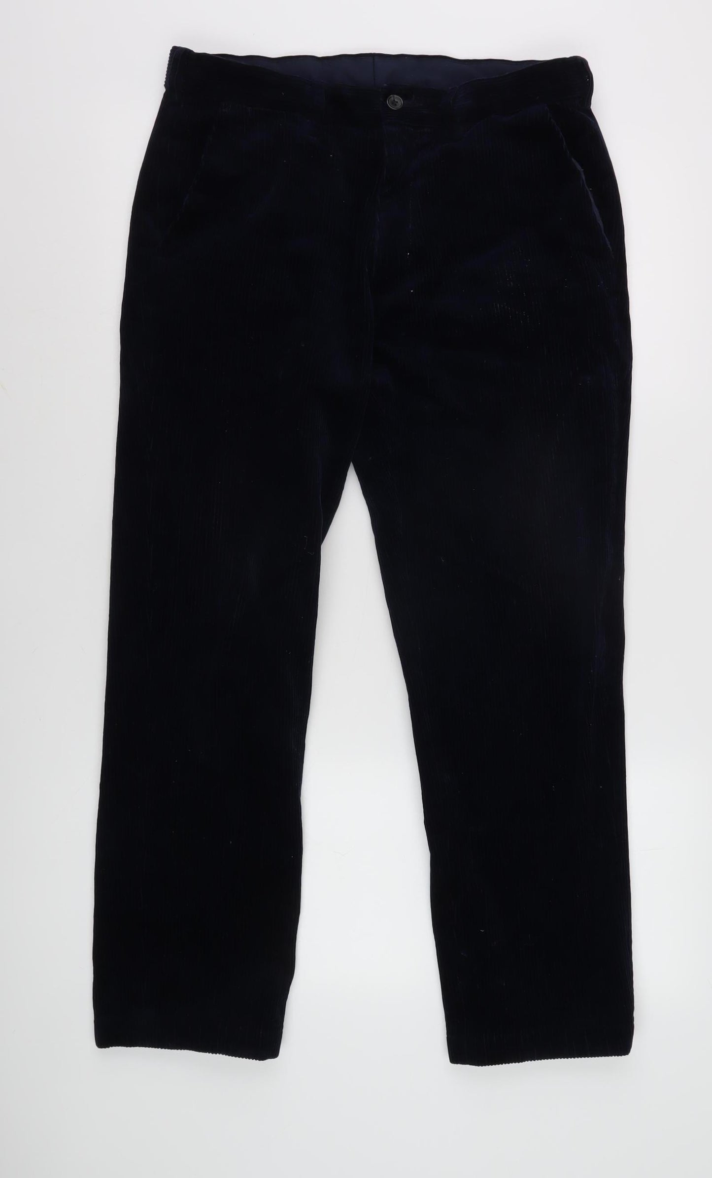 Marks and Spencer Men's Black Corduroy Trousers 32