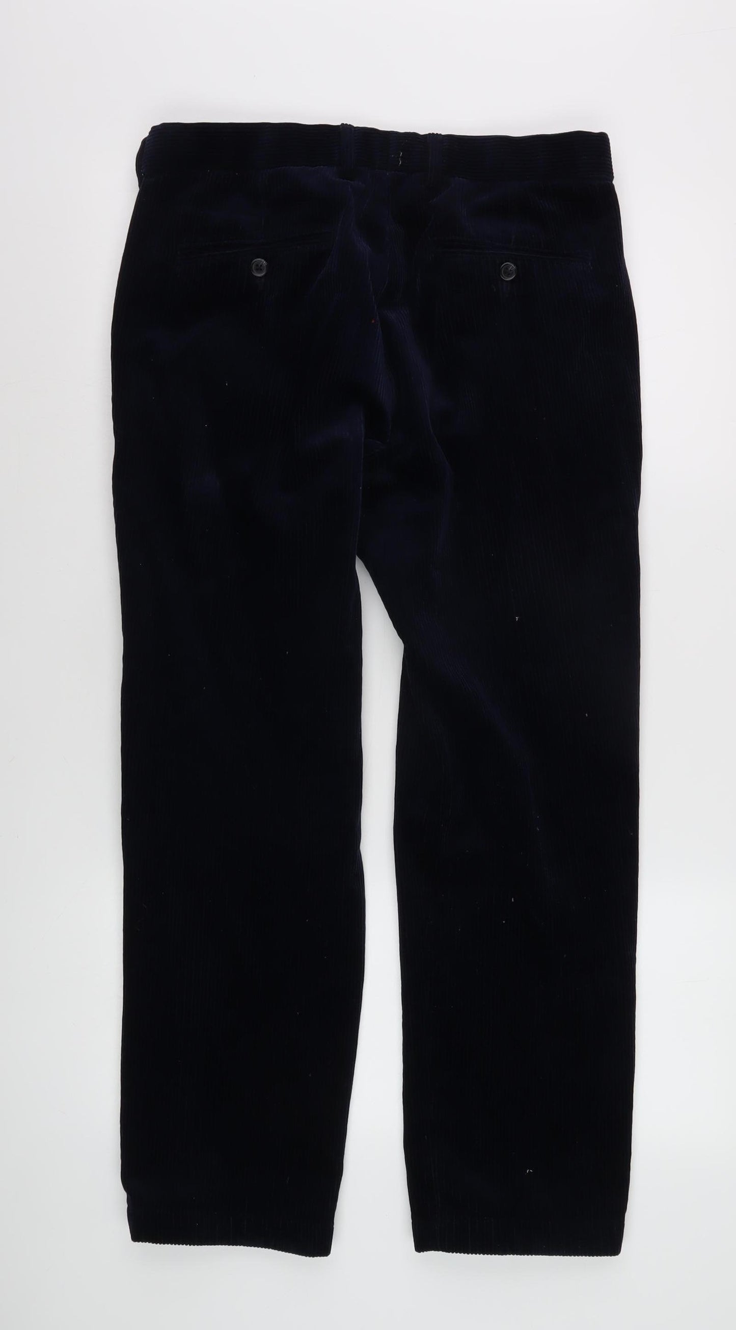 Marks and Spencer Men's Black Corduroy Trousers 32