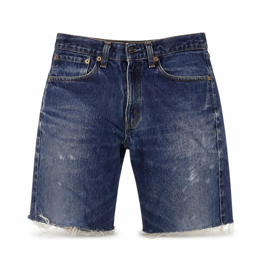 Levi's Men's Blue Denim Shorts 31 Distressed Style