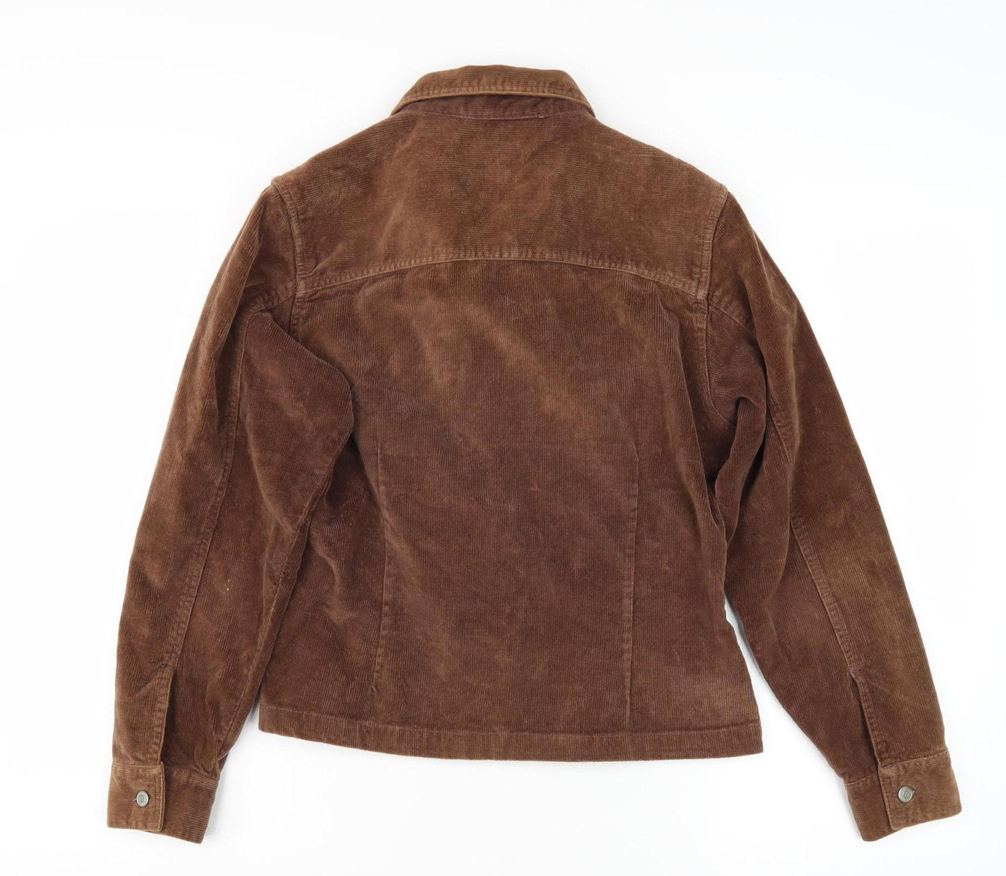 Moto Women's Brown Corduroy Jacket, Size 14, Casual Style