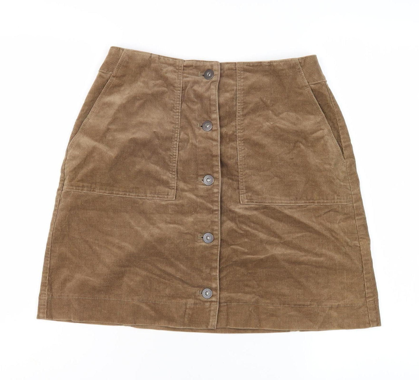 Uniqlo Women's Brown Cotton Pencil Skirt Size 4