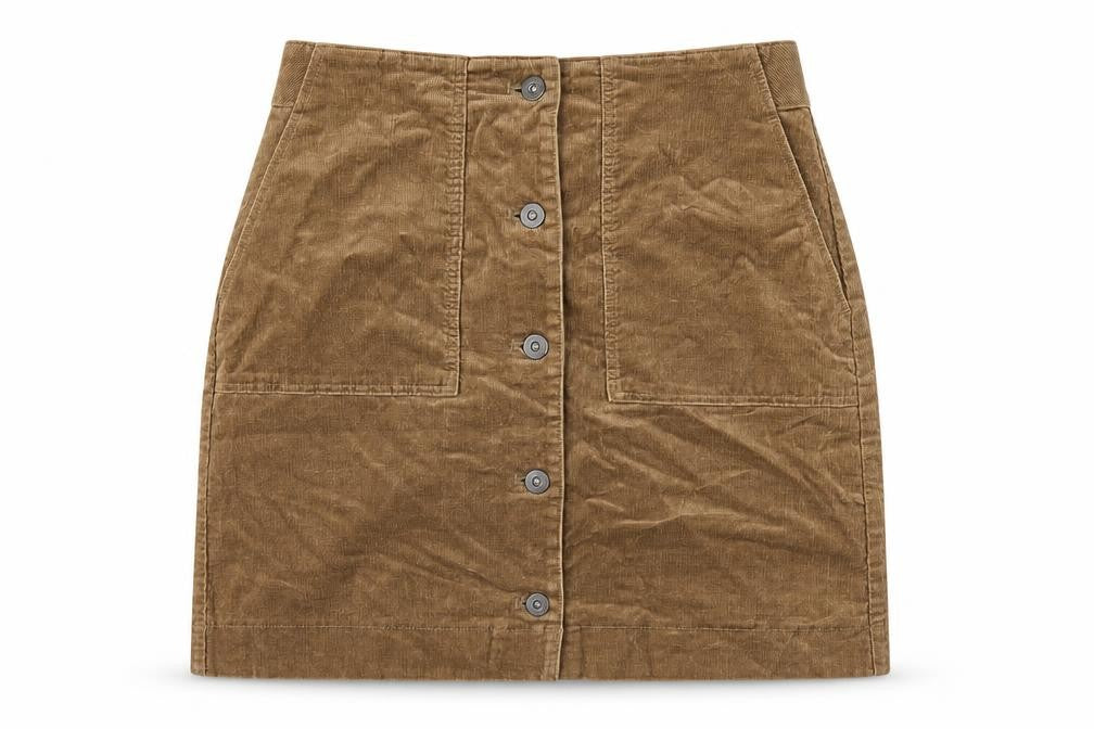 Uniqlo Women's Brown Cotton Pencil Skirt Size 4