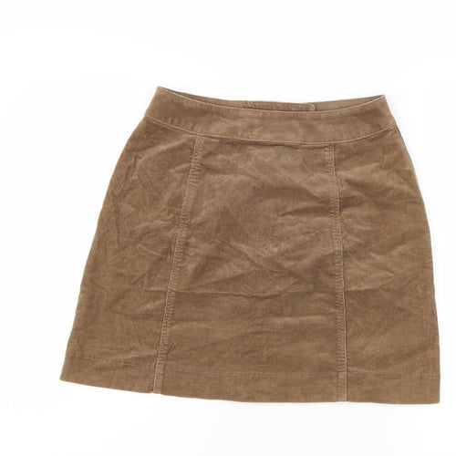 Uniqlo Women's Brown Cotton Pencil Skirt Size 4