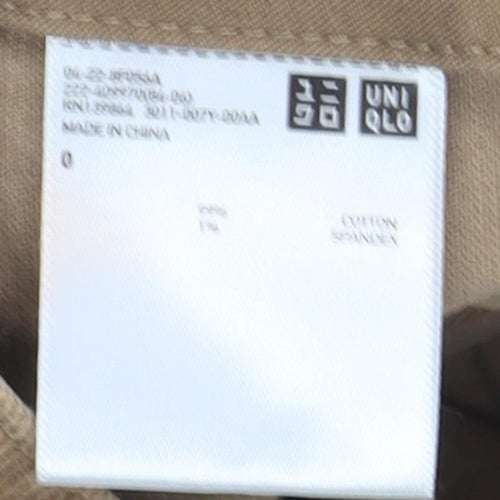 Uniqlo Women's Brown Cotton Pencil Skirt Size 4