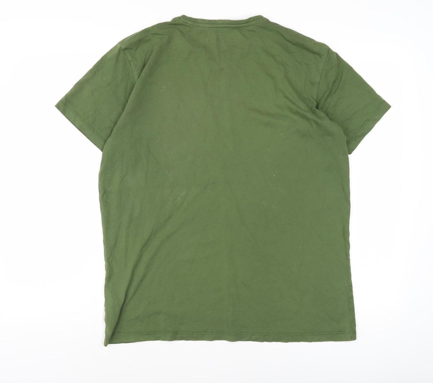 Esprit Men's Green Regular Fit Short Sleeve T-Shirt L