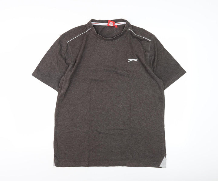 Slazenger Men's L Brown Short Sleeve T-Shirt