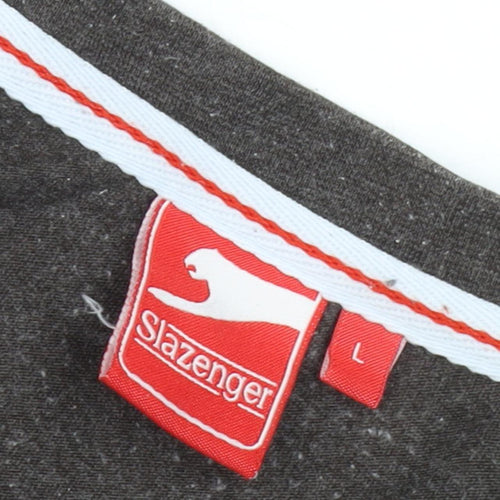 Slazenger Men's L Brown Short Sleeve T-Shirt