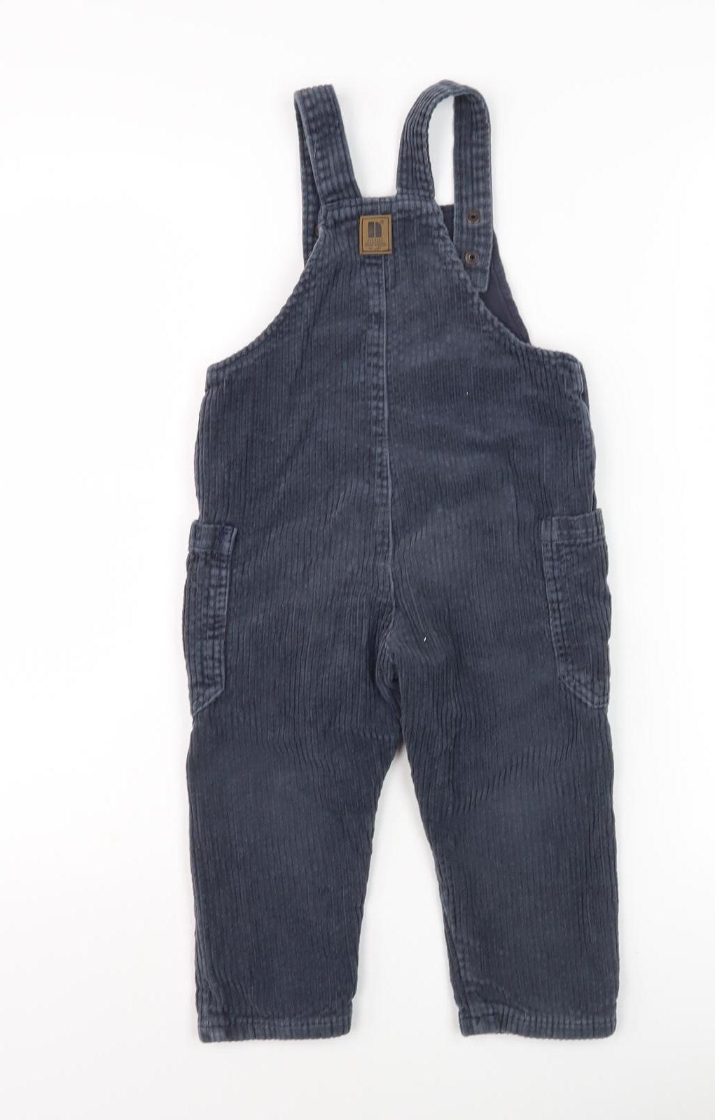 Next Boys Blue Corduroy Dungaree, 2-3 Years, Casual Wear