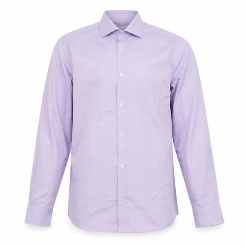 Racing Green Men's Purple Regular Fit Dress Shirt
