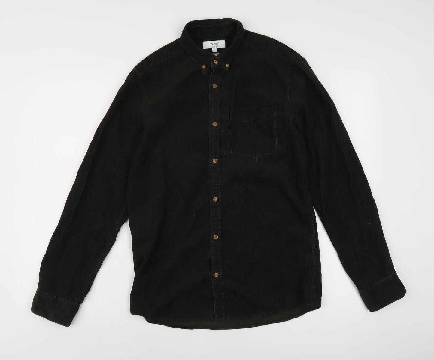 Next Men's Black Slim Fit Casual Shirt, Size S