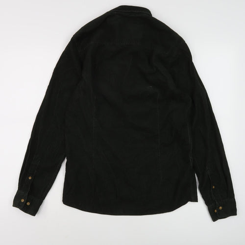 Next Men's Black Slim Fit Casual Shirt, Size S