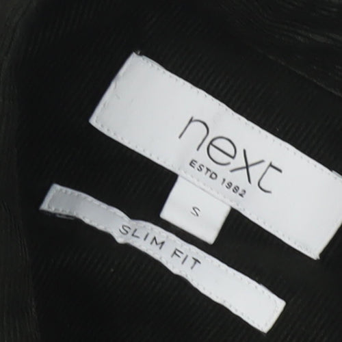 Next Men's Black Slim Fit Casual Shirt, Size S