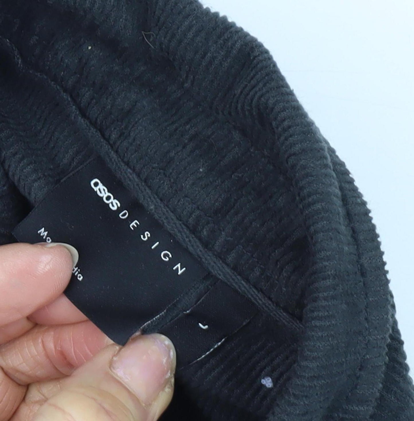 ASOS Men's Black Corduroy Shirt Size M