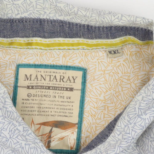 Mantaray Men's Multicoloured 2XL Graphic Print Shirt