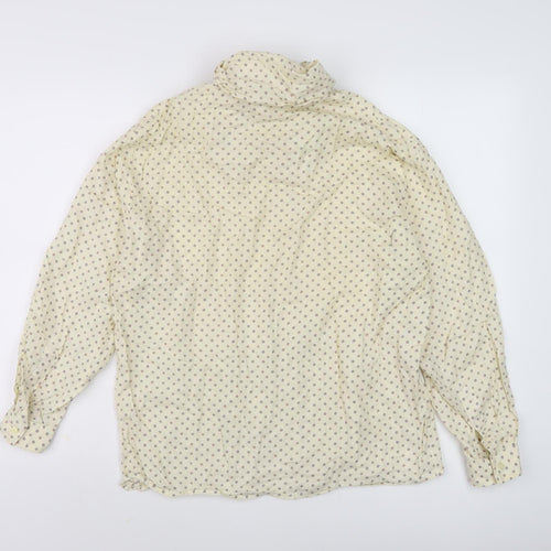 Next Women's Ivory Polka Dot Blouse Size 14
