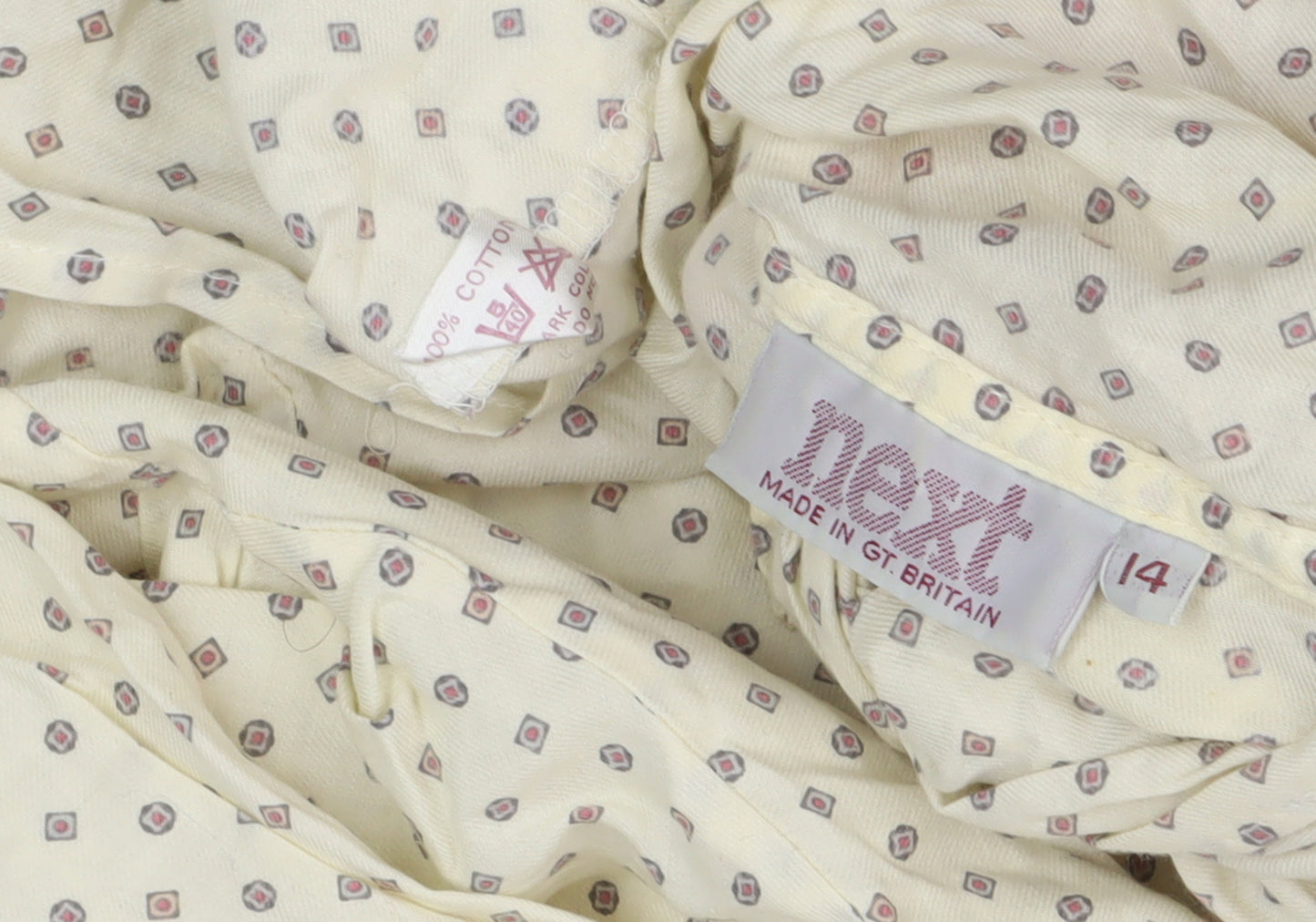 Next Women's Ivory Polka Dot Blouse Size 14