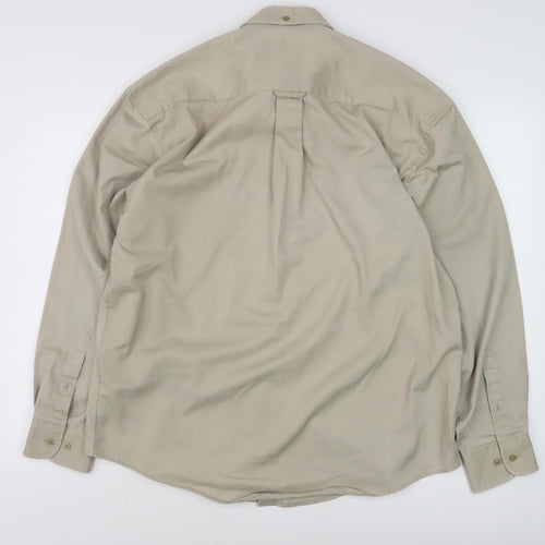 armando Men's Beige Long Sleeve Shirt L