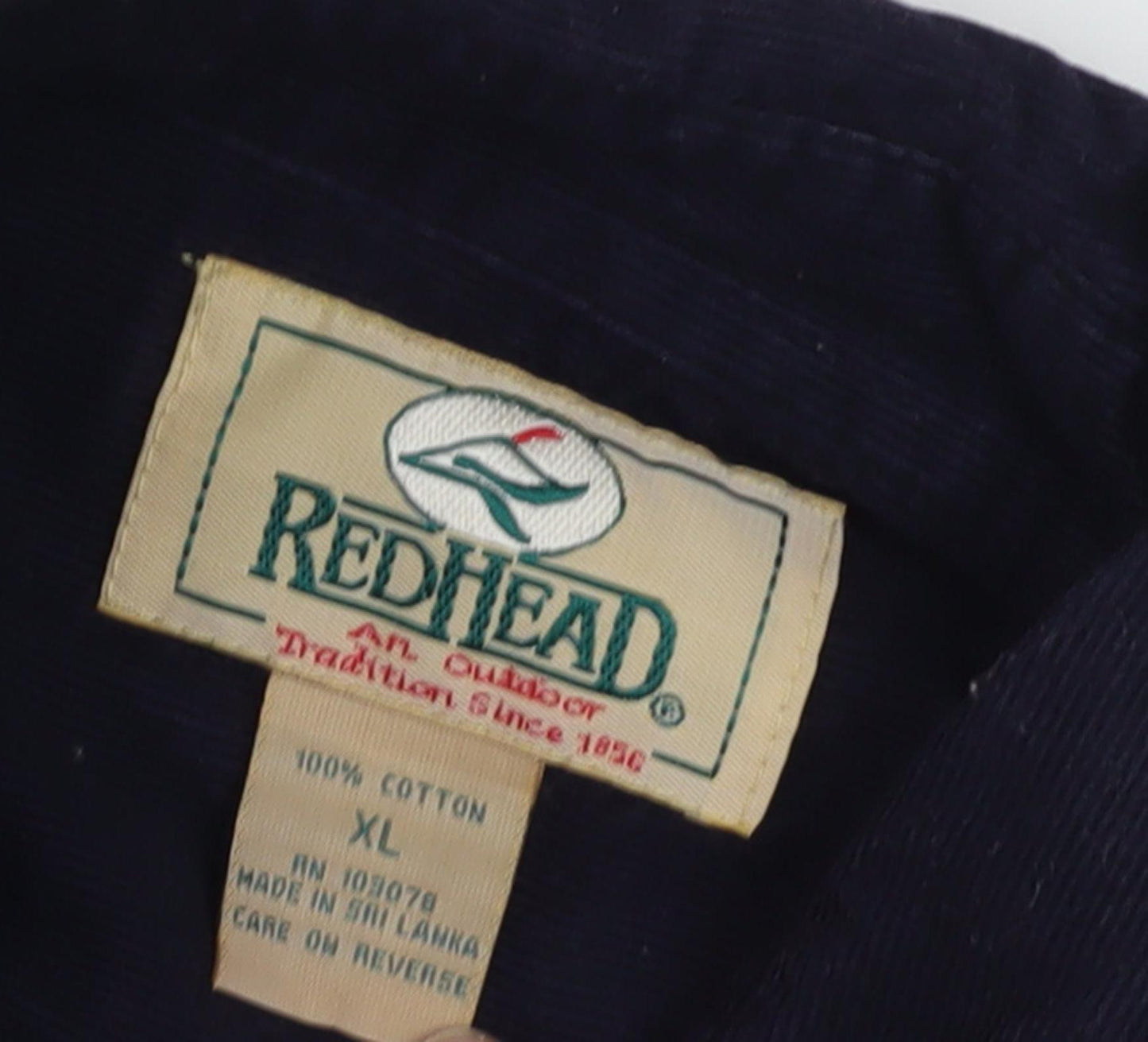 RedHead Men's Black Corduroy Button-Up Shirt XL