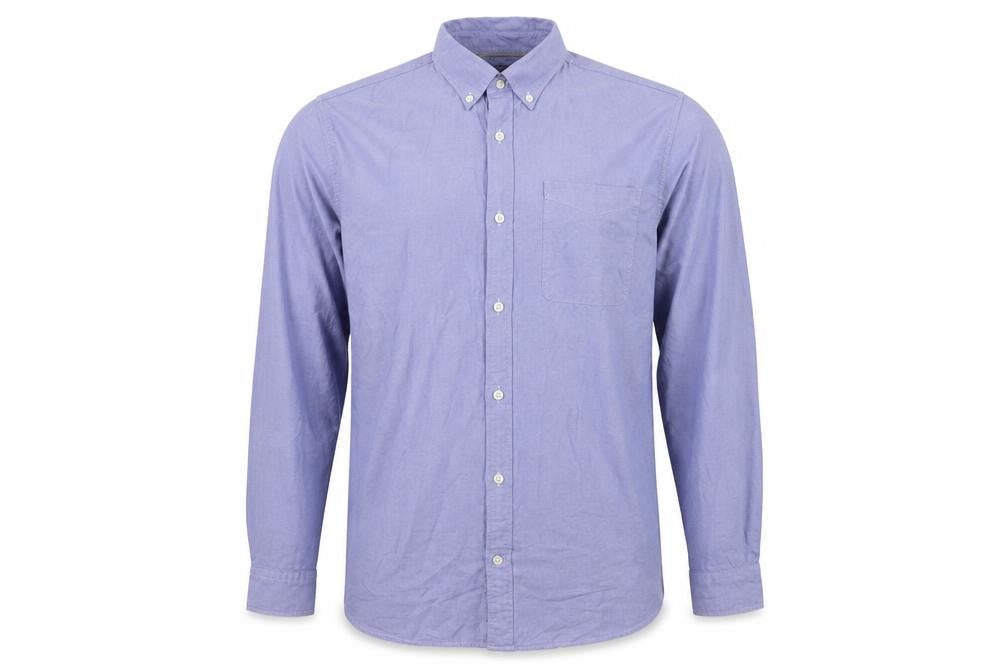 Jack & Jones Mens Blue XL Long Sleeve Button-Up Shirt