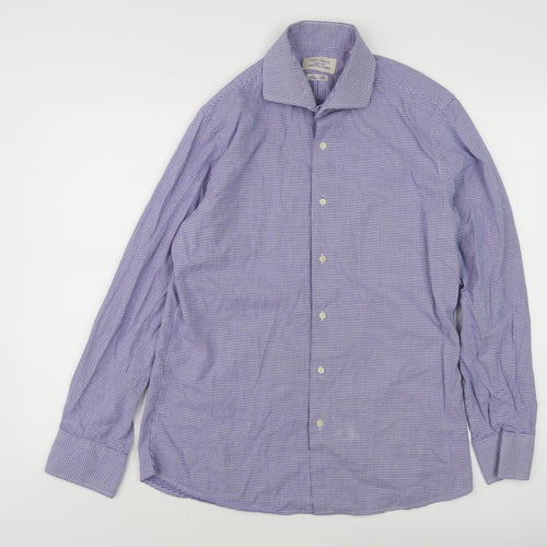 Gianni Feraud Men's Blue Slim Fit Check Shirt 16