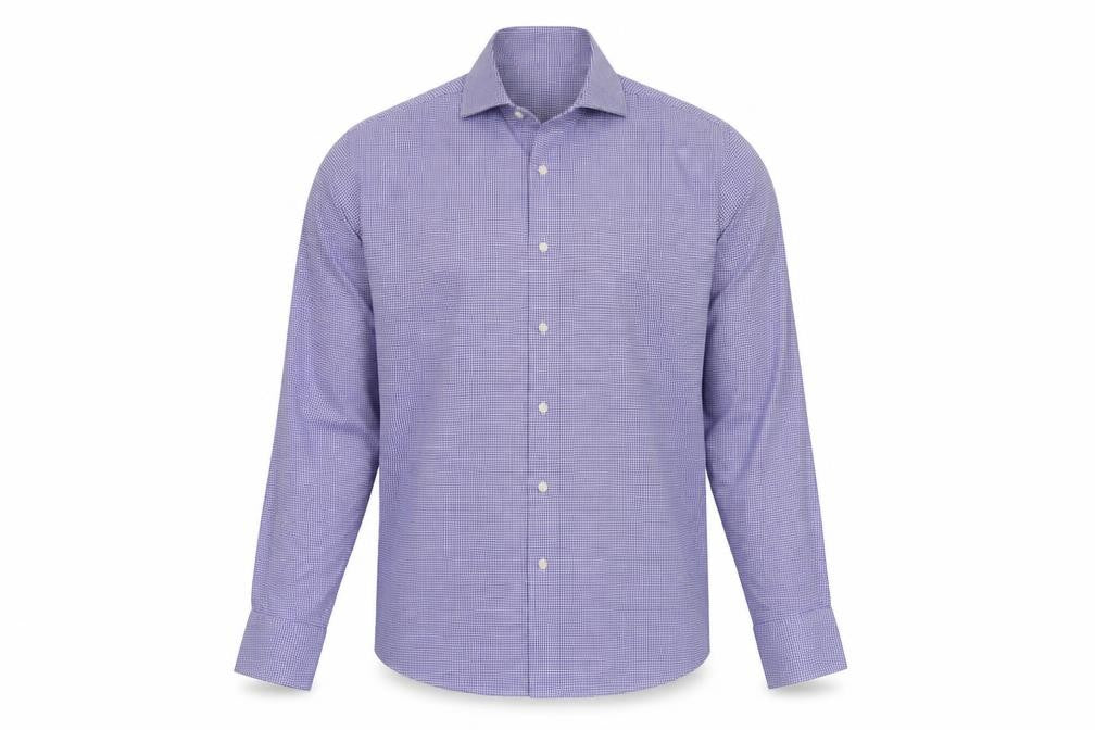 Gianni Feraud Men's Blue Slim Fit Check Shirt 16
