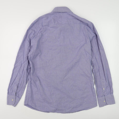 Gianni Feraud Men's Blue Slim Fit Check Shirt 16