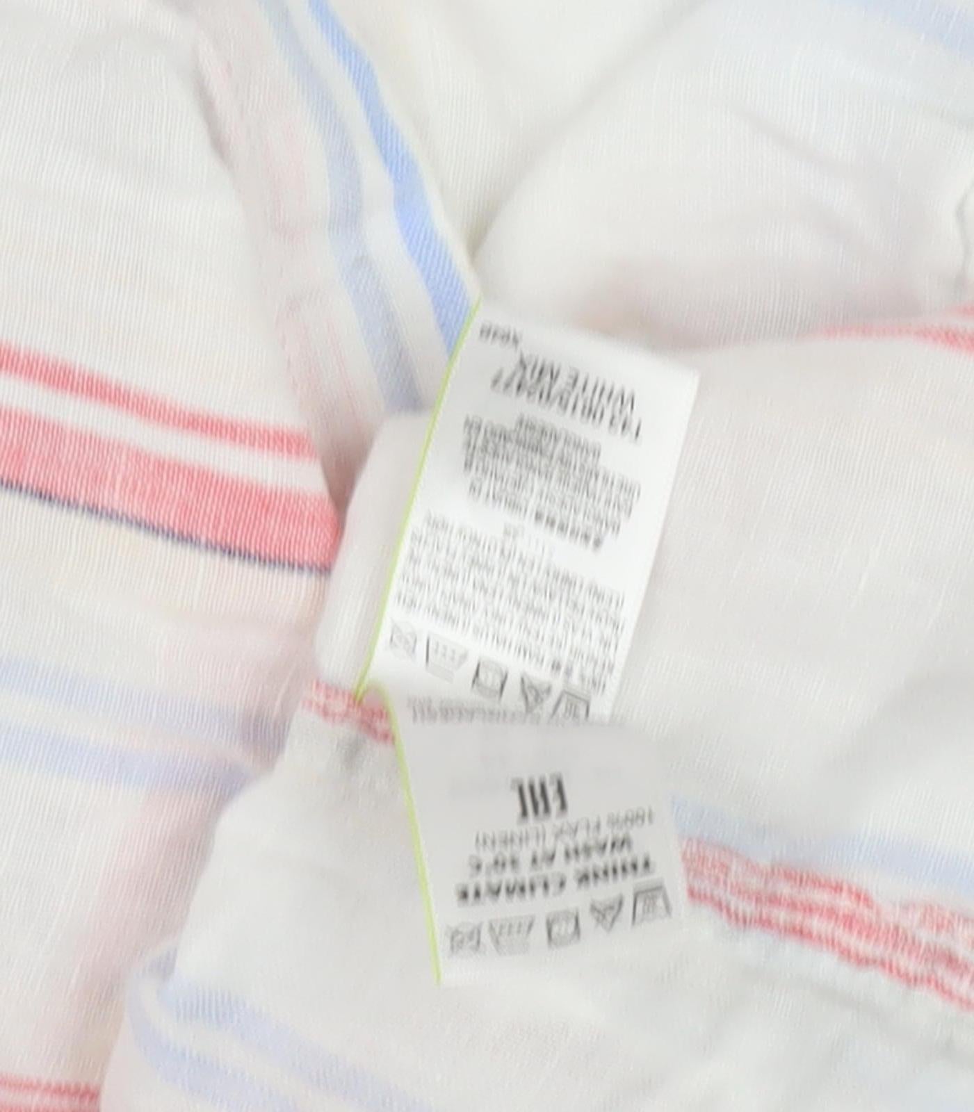 Marks & Spencer Women's Striped Linen Shirt, Size 16, Multicoloured