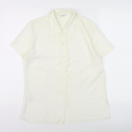 Marks and Spencer Ivory Collared Button-Up Shirt
